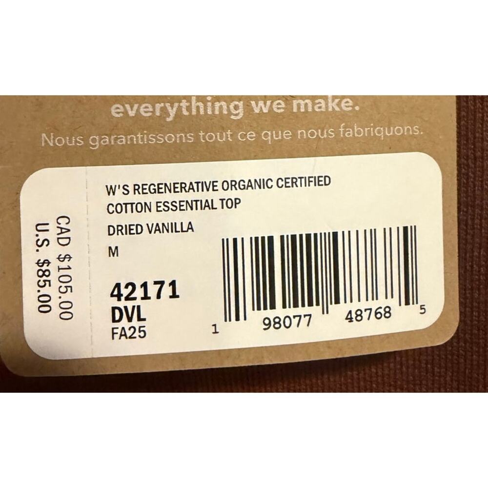 NWT Patagonia Women's Regenerative Organic Certified Cotton Essential Pullover - Picture 5 of 8